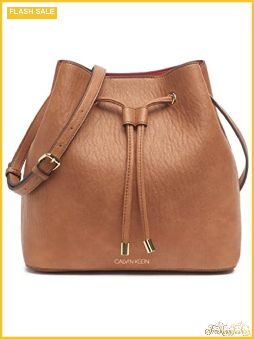 Faux Leather Bucket Shoulder Bag Convertible Crossbody Drawstring